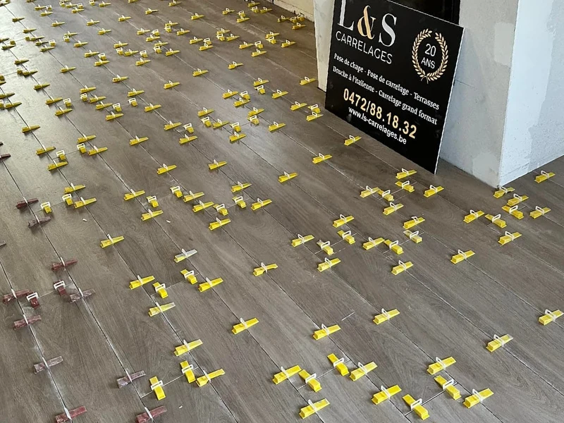 Réalisation de pose de carrelage